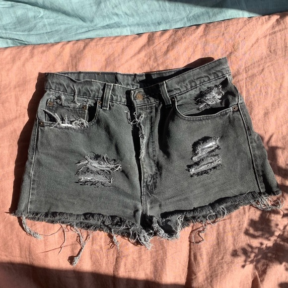 Levi's Pants - Vintage Levi’s Cutoff shorts in washed black